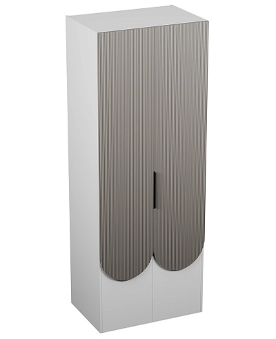 Шкаф для одежды, фрезерованные фасады в эмали LЕ252.60-2