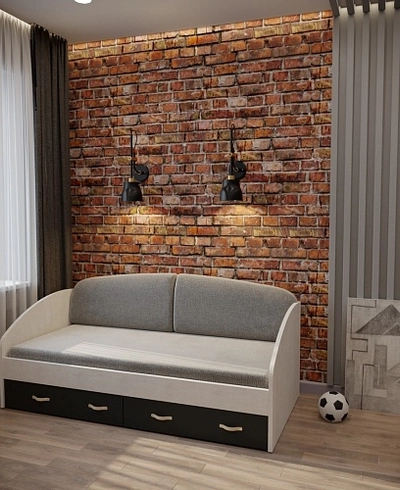 Кровать односпальная с ящиками P902N, 90x190