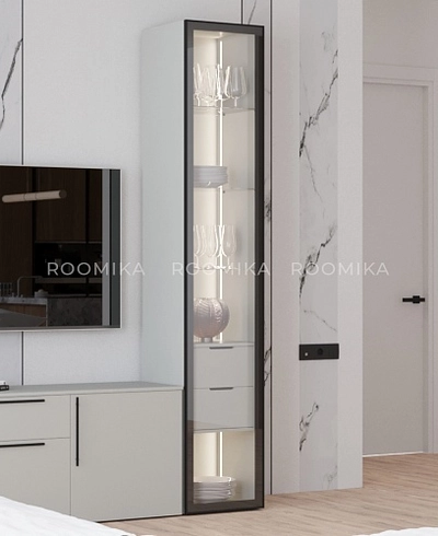 Шкаф со встроенными ящиками с подсветкой R221.1