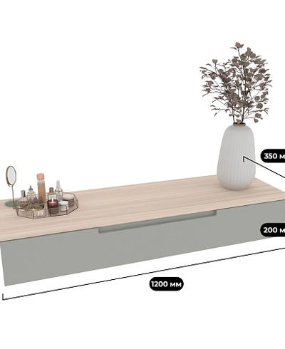 Туалетный столик, фасады в эмали LE-515