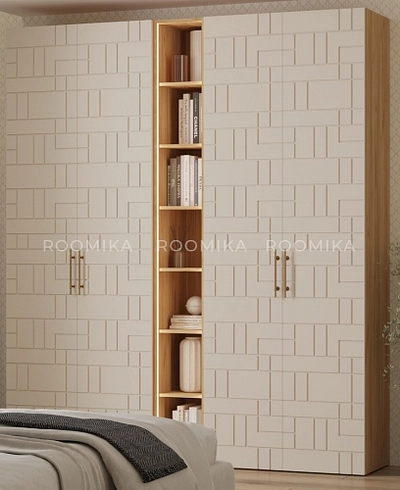 Шкафная группа Лацио фрезерованные фасады в эмали 33