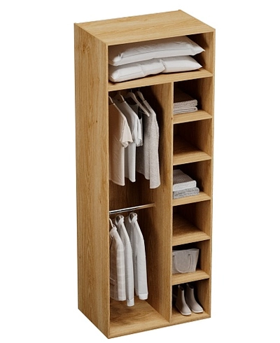 Шкаф двустворчатый, фасады натуральный ротанг  L210.60-4