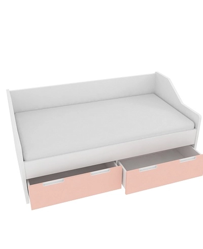 Кровать односпальная, фасады в эмали LE902.160, 80x160