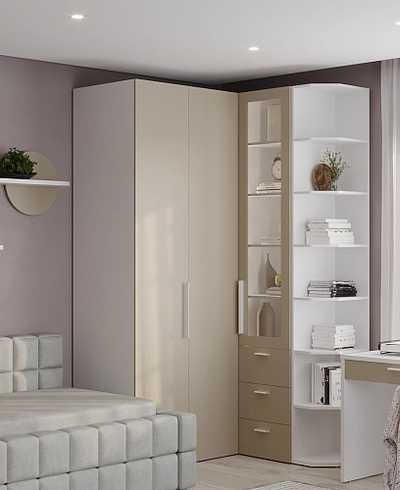 Шкаф со складными дверьми и фальш панелью L206 L/R