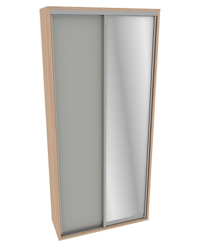 Шкаф-купе ХG126.45-1, профиль INTEGRO, фасад зеркало серебро/МДФ