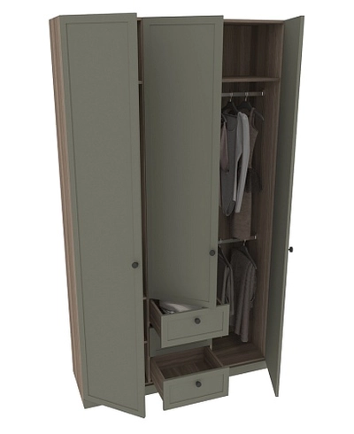 Шкаф трехдверный для одежды A203