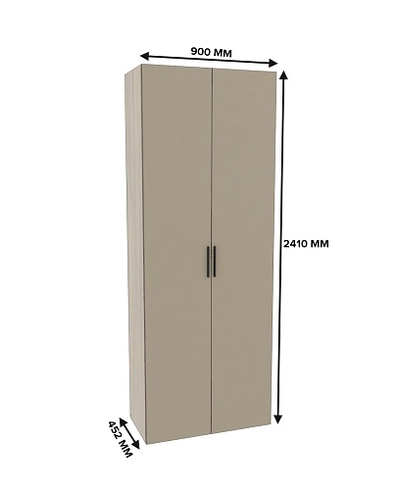 Шкаф двухдверный узкий L210.44-1