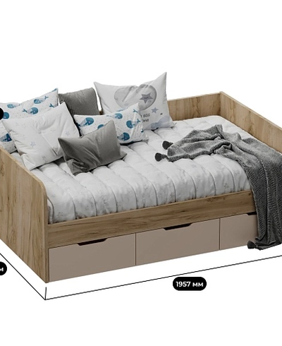 Кровать полутороспальная LG913.120, 120x190