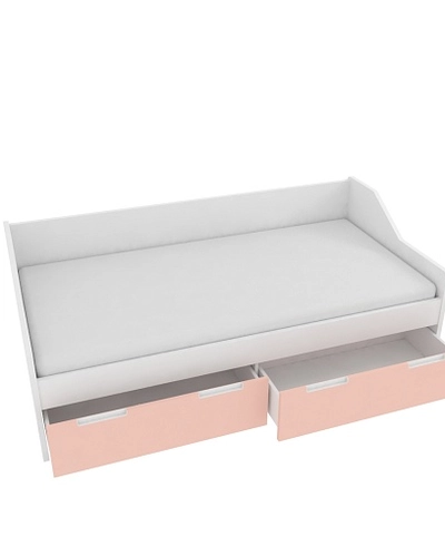 Кровать односпальная, фасады в эмали LE902.190, 90x190