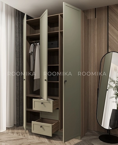 Шкаф трехдверный для одежды A203