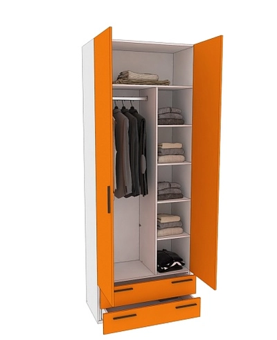 Шкаф двухдверный с ящиками L211.44