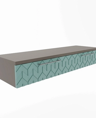 Туалетный столик, фрезерованные фасады в эмали LE-515