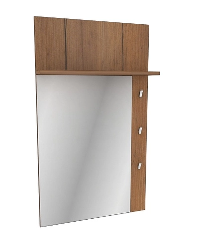 Панель зеркало с полкой и крючками L190 L/R