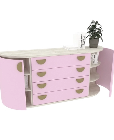 Комод радиусный на 1800 мм P748