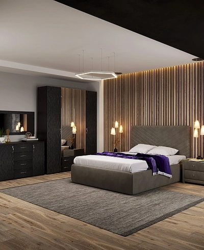 Шкаф 2 дверный с ящиками  и зеркалом P211.60Z