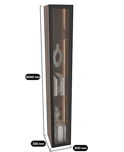 Шкаф R314.35ST на тумбу R502, R508 с подсветкой