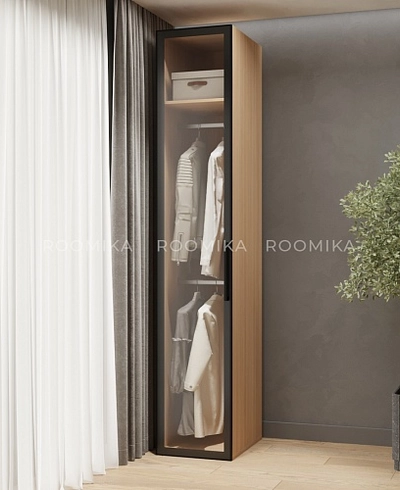 Шкаф для спальни с двумя штангами и полкой R220.60-1