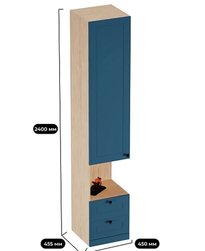 Шкаф для спальни с нишей с подсветкой A221.40