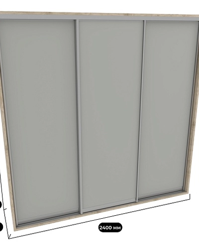 Шкаф-купе ХG240.60-1, профиль INTEGRO, фасад МДФ