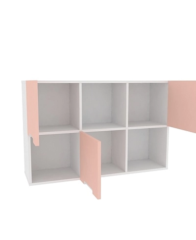 Антресоль над столом, фасады в эмали LE309.3