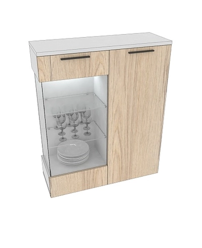 Шкаф напольный с подсветкой L202 L/R