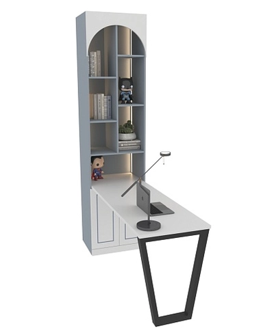 Шкаф книжный со столом с подсветкой А229.44