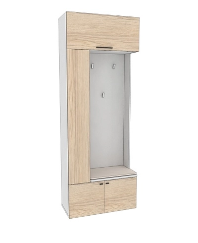 Секция с вешалкой и полками L409 L/R