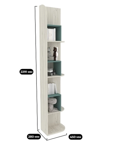 Cтеллаж завершающий глубина 452мм E232 L/R