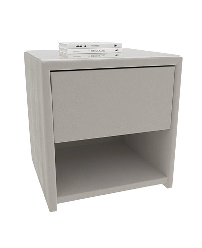 Тумба прикроватная мягкая, стекло прозрачное САНРАЙС 751