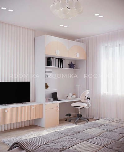 Лацио детская фасады в эмали с фрезеровкой 22