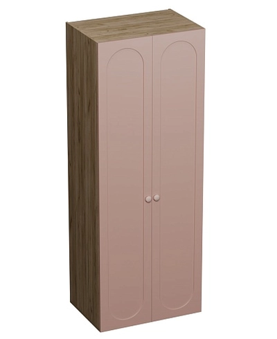 Шкаф двухдверный глубокий, фрезерованные фасады в эмали LE210.60-4