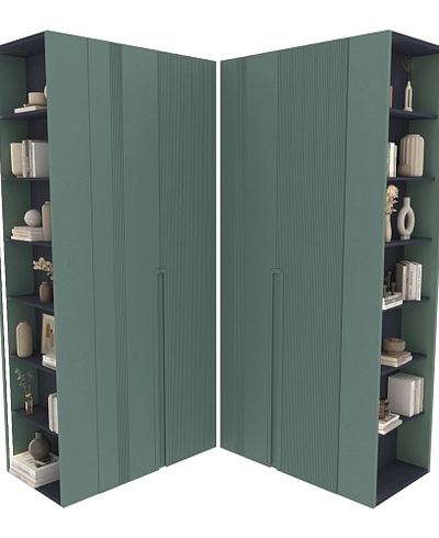 Шкафная группа Лацио фрезерованные фасады в эмали 30