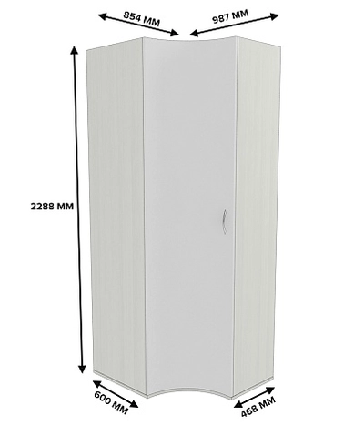 Шкаф  угловой  P218 L/R