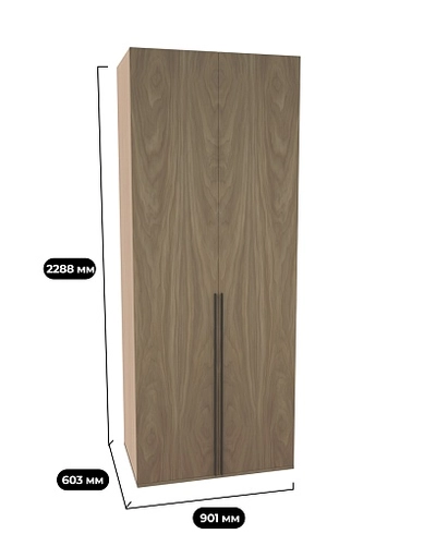 Шкаф 2 дверный P210.60