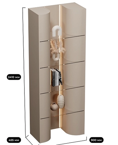 Стеллаж декоративный напольный с подсветкой FG300.450