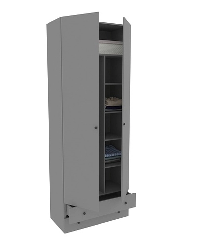 Шкаф двухдверный с ящиками L211.44