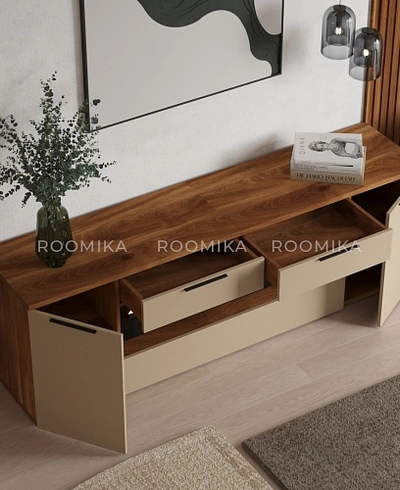 Тумба ТВ напольная с электрокамином L550.450