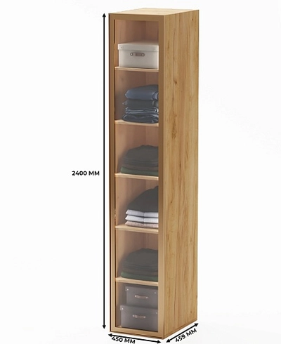 Шкаф для спальни с полками с подсветкой R220.60-4.1