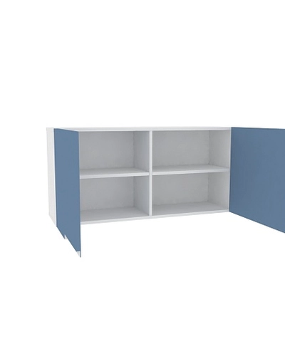 Антресоль над столом, фасады в эмали LE307