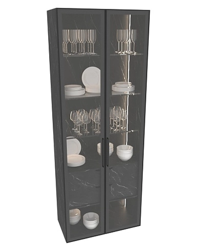 Шкаф с встроенными ящиками с подсветкой R214.1