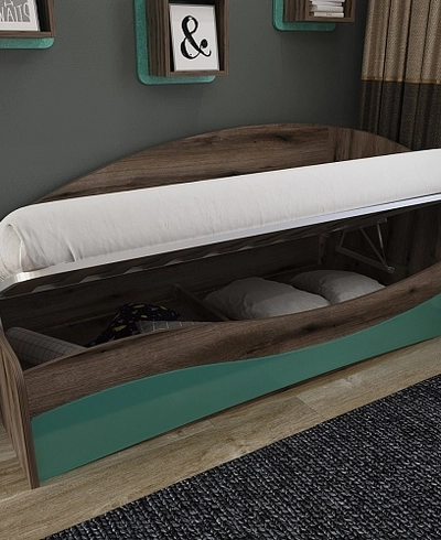 Кровать односпальная P901 с подъемным механизмом, 90x190