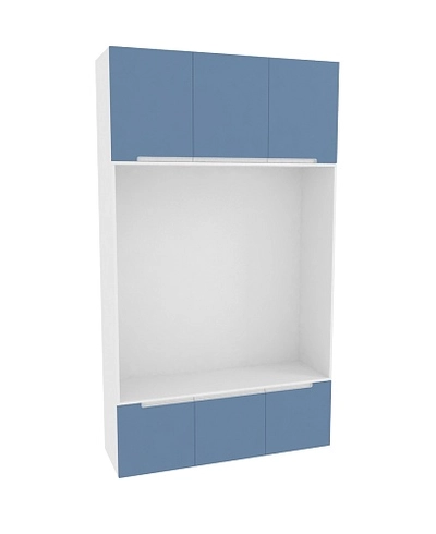 Шкаф с нишей и сидушкой, фасады в эмали LE412.44
