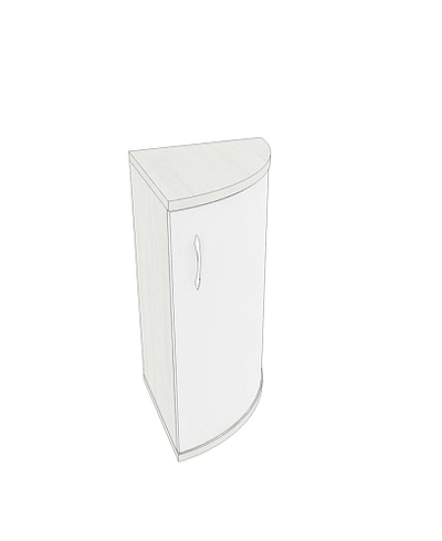 Тумба  угловая радиусная P877 L/R