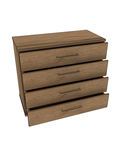 Комод 4 ящика C-703