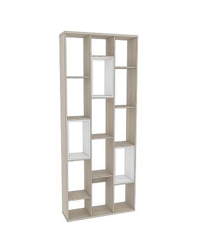 Стеллаж перегородка со вставками L238