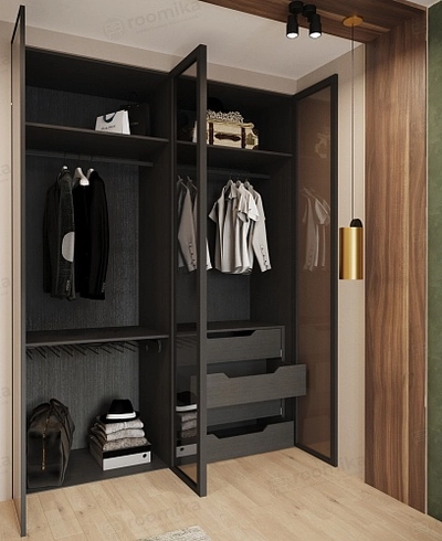 Шкаф для спальни со штангой и брючницей R210.60-5