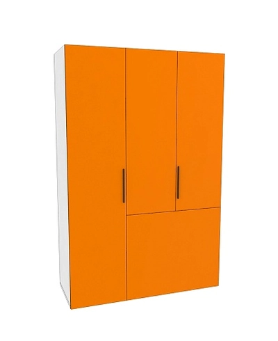 Шкаф двухдверный с фальш-стенкой и раздвижжными дверьми L205 L/R