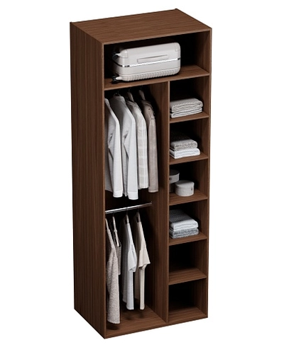 Шкаф двустворчатый, фасады натуральный ротанг  L210.60-4