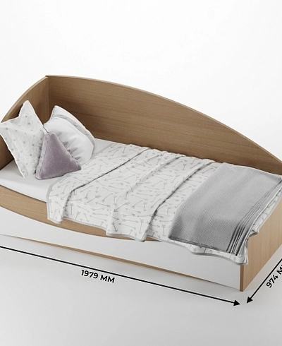 Кровать односпальная P901 с подъемным механизмом, 90x190