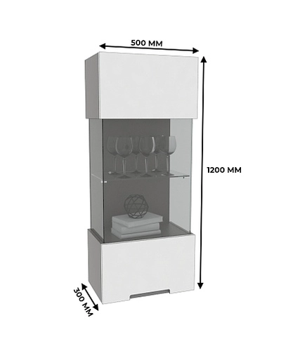 Шкаф навесной, фасады в эмали LE-350
